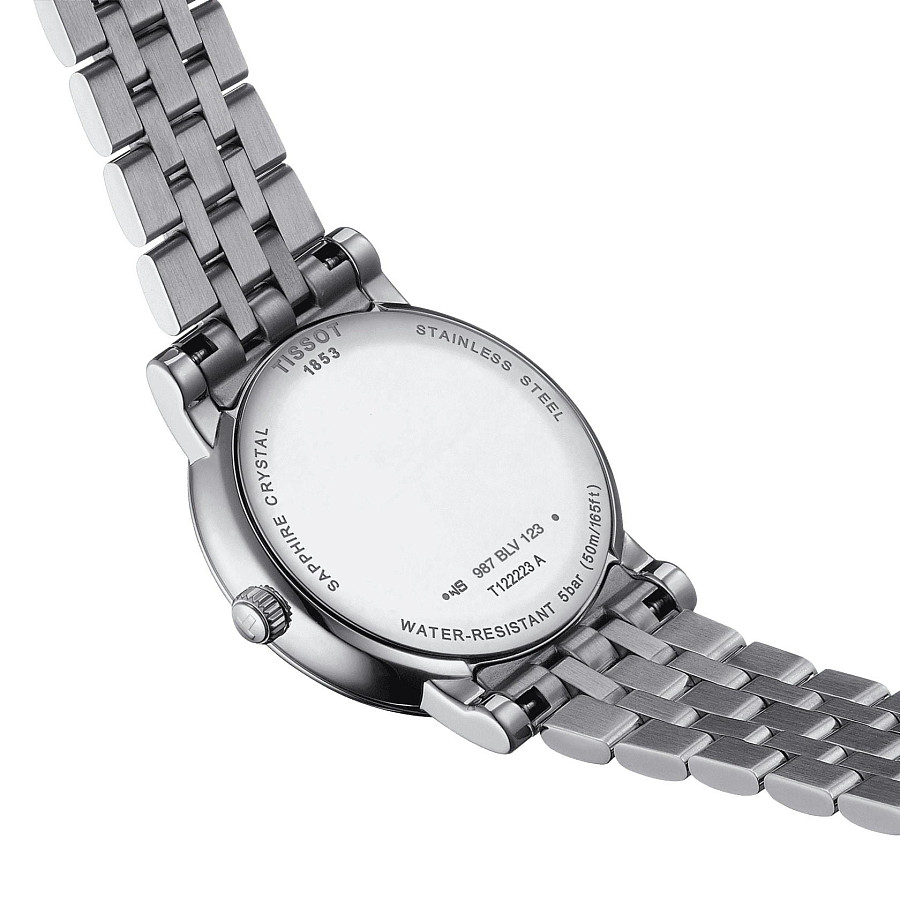 Часы Tissot Carson Premium Lady Moonphase T122.223.11.033.00 — нержавеющая сталь, женские