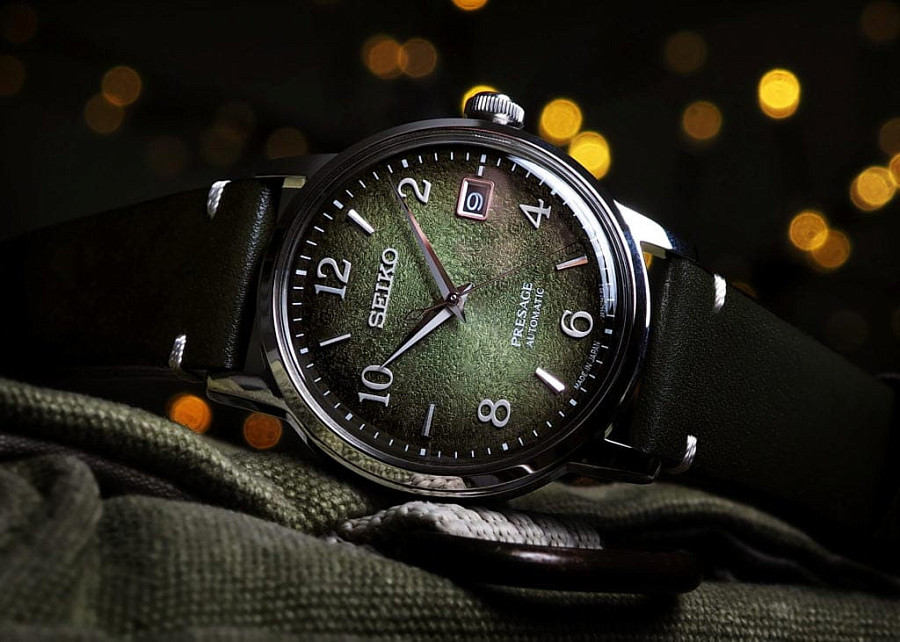 Часы Seiko Presage SRPF41J1 — мужские, кожаный