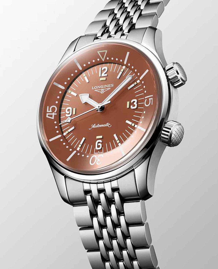 Часы Longines Legend Diver L3.764.4.96.6 — нержавеющая сталь, мужские
