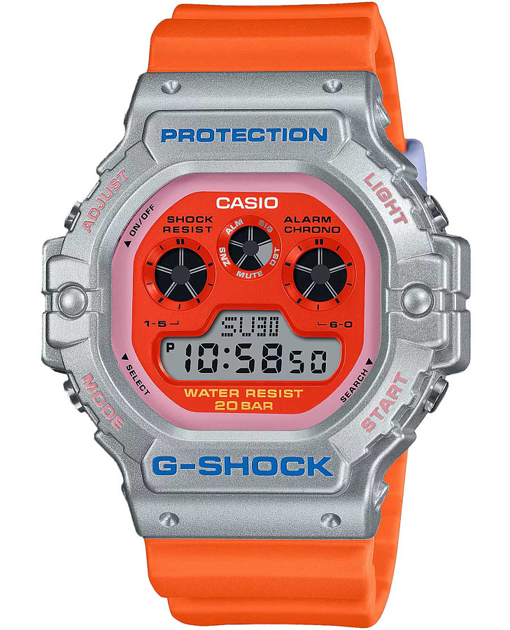 Часы Casio G-Shock DW-5900EU-8A4 (DW-5900EU-8A4) — мужские, оранжевый