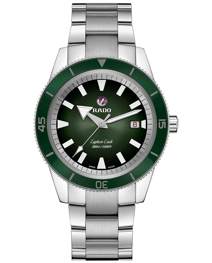 Часы Rado Captain Cook Automatic R32105318 — мужские, зеленый