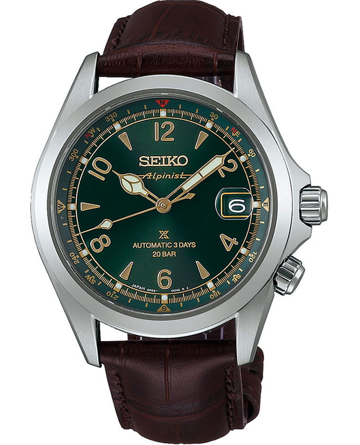 Часы Seiko Prospex Alpinist SPB507J1 — мужские, зеленый