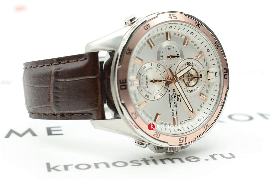 Часы Casio Edifice EFR-547L-7A — кварцевые, металл сталь алюминий