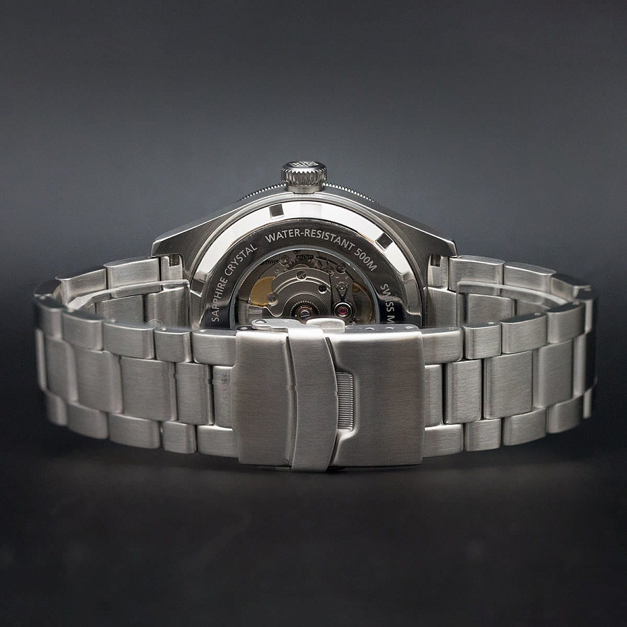 Часы Swiss Military by Chrono Diver SMA34075.01 — сталь металл, Швейцария
