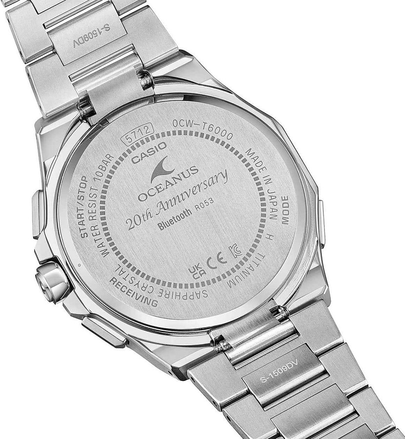 Часы Casio Oceanus OCW-T6000BV-2A — голубой, титан