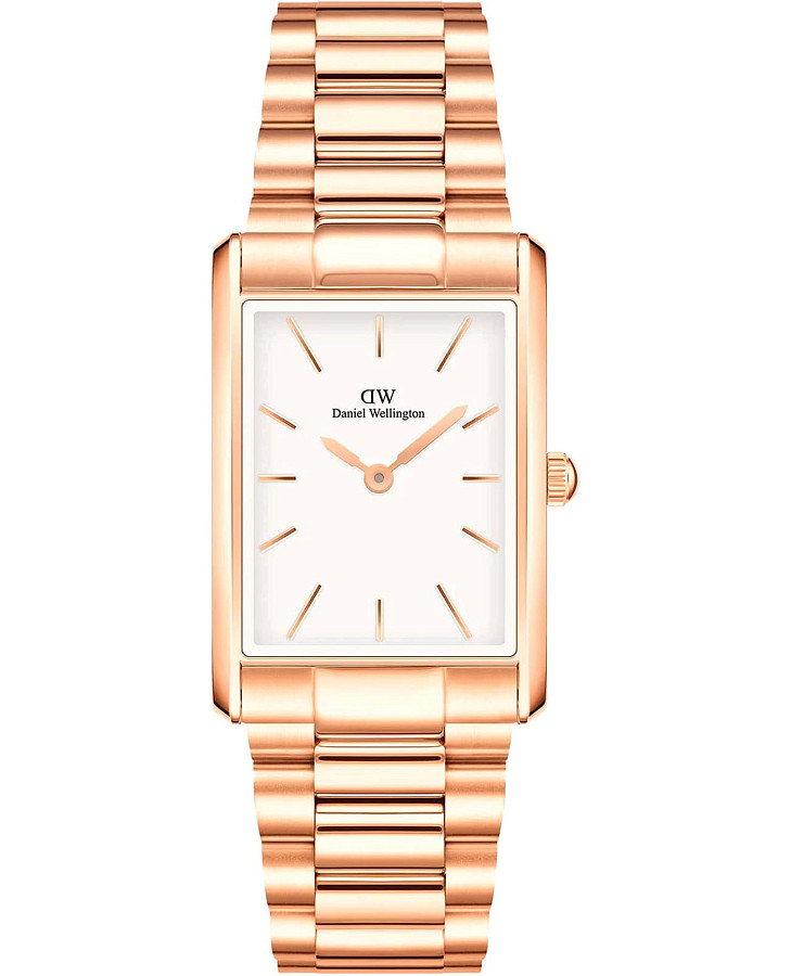 Часы Daniel Wellington Bound 3-Link Rose Gold DW00100702 — женские, белый