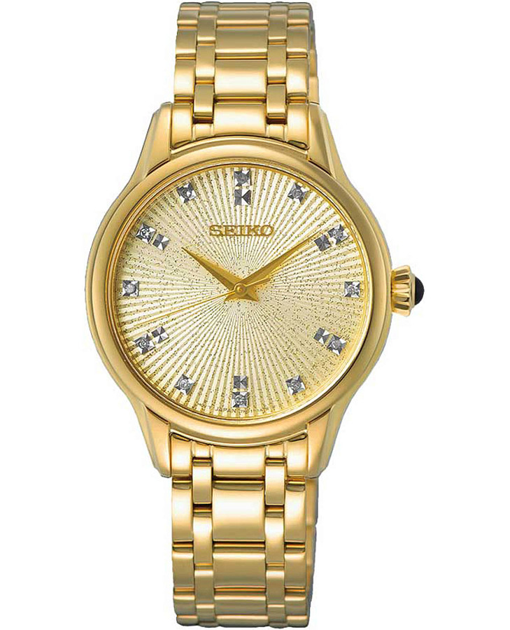Часы Seiko Discover More SRZ552P1 — женские, золотой