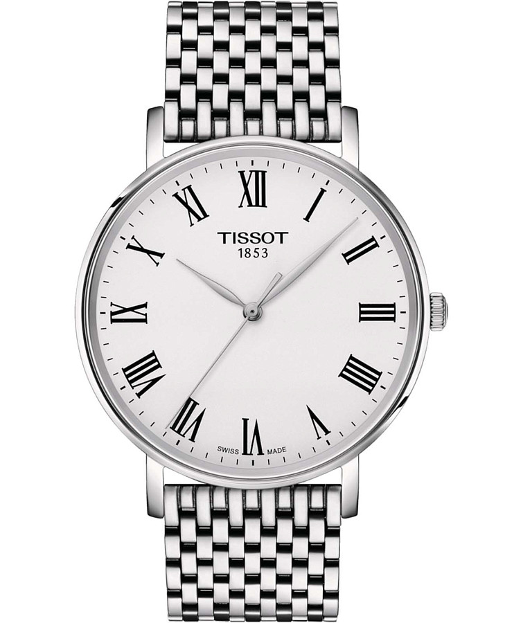 Часы Tissot Everytime T143.410.11.033.00 — мужские, белый