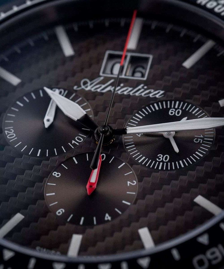 Часы Adriatica Aviation A8383.4116CH — титановый, мужские