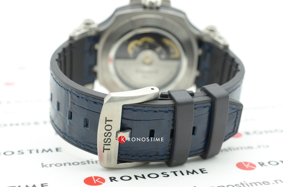 Часы Tissot T-Race Swissmatic T115.407.17.041.00 — синий, металл сталь