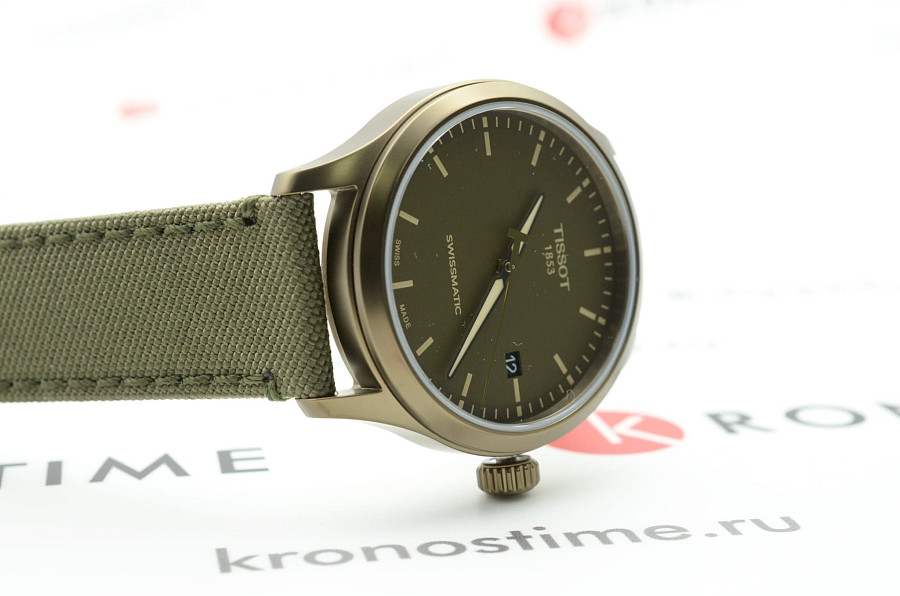 Часы Tissot Gent XL Swissmatic T116.407.37.091.00 — мужские, тканевый