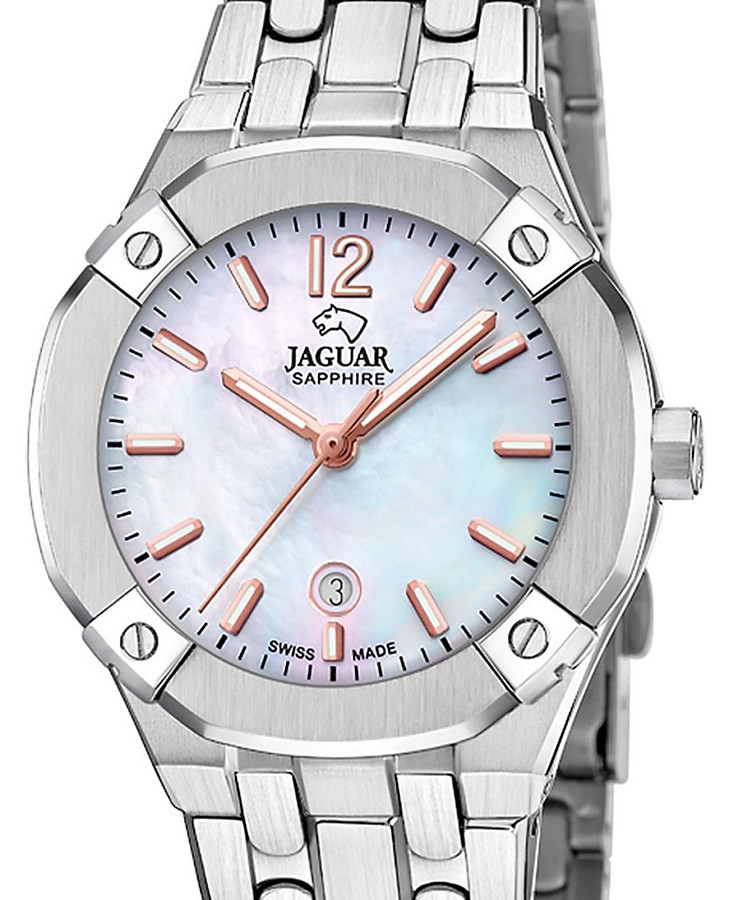 Часы Jaguar Diplomatic Quartz Lady J1016/1 — кварцевые, сталь металл