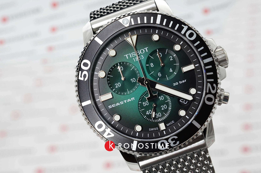 Часы Tissot Seastar 1000 Chronograph T120.417.11.091.00 — мужские, нержавеющая сталь