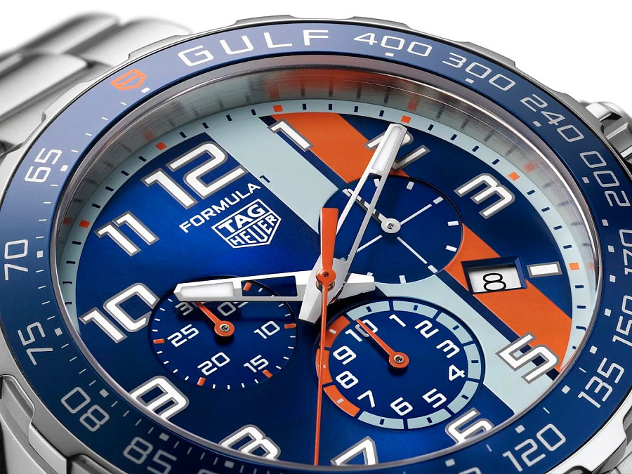 Часы TAG Heuer Formula 1 x Gulf Special Edition CAZ101AT.BA0842 — нержавеющая сталь, мужские