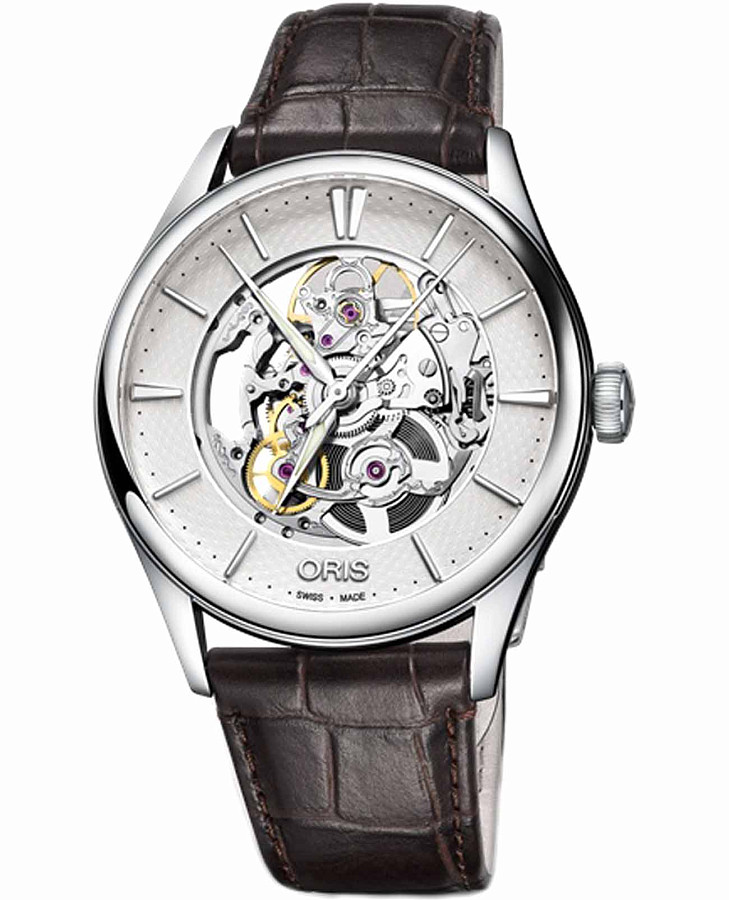 Часы Oris Artelier 01 734 7721 4051-07 5 21 65FC — мужские, серебристый