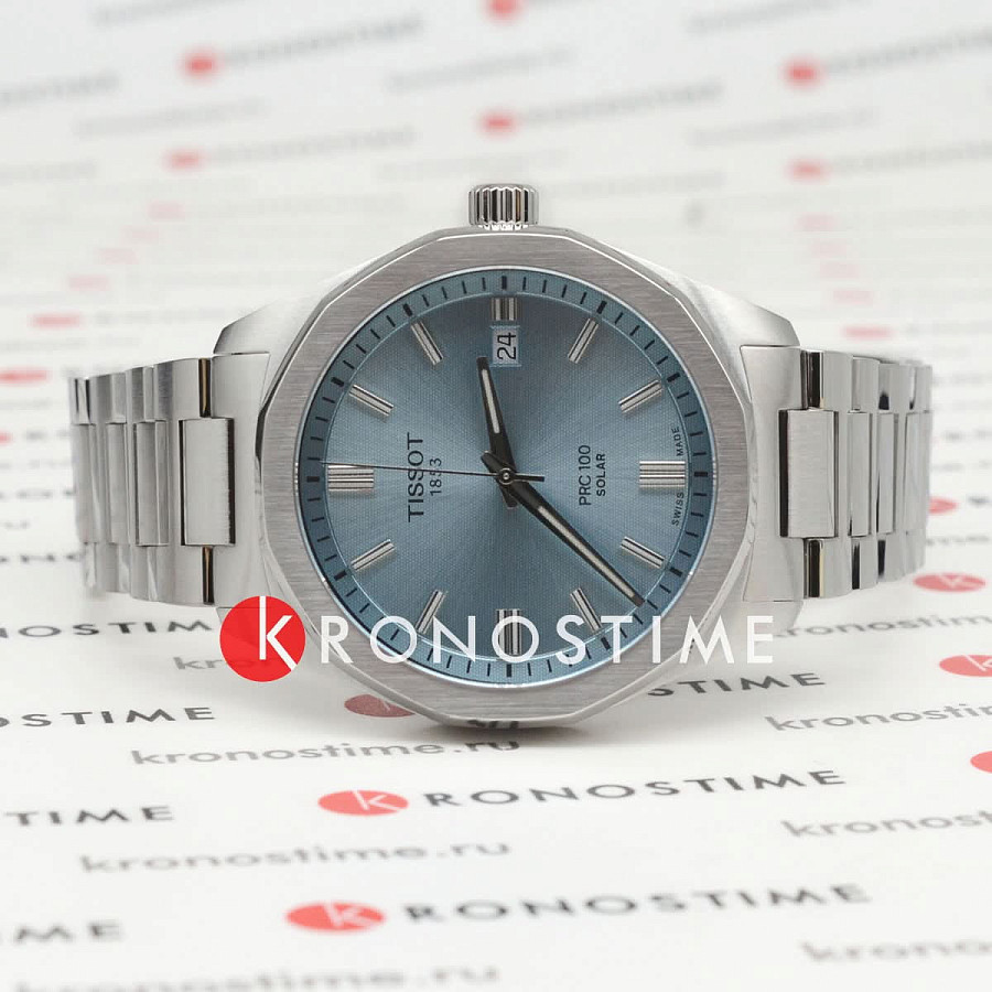 Часы Tissot PRC 100 Solar Quartz 39mm T151.422.11.351.00 — кварцевые, сталь металл