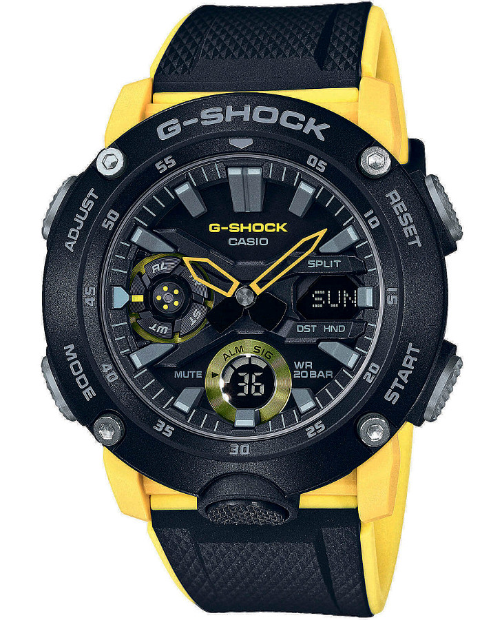 Часы Casio G-Shock GA-2000-1A9DR (GA-2000-1A9) — мужские, черный
