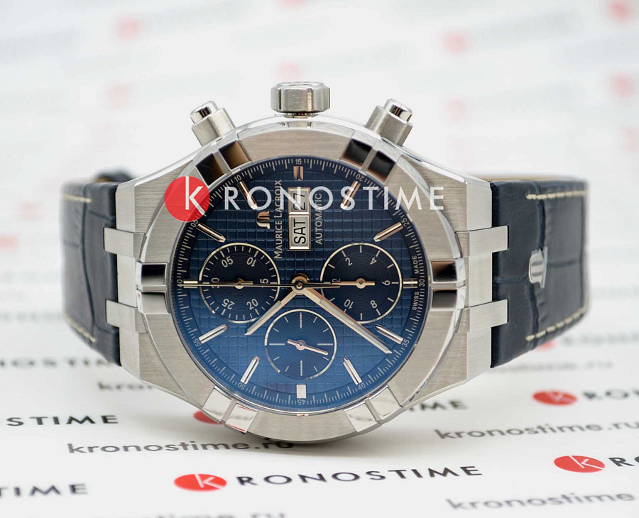 Часы Maurice Lacroix Aikon Automatic Chronograph AI6038-SS001-430-1 — металл сталь, Швейцария