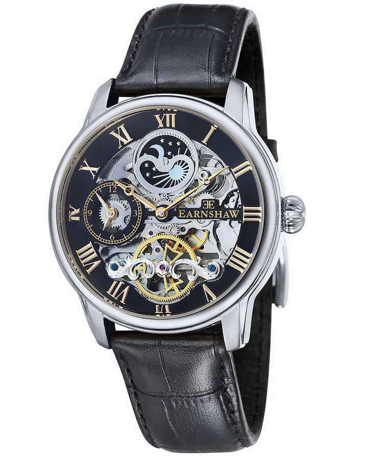 Часы Earnshaw Longitude ES-8006-04 — мужские, черный