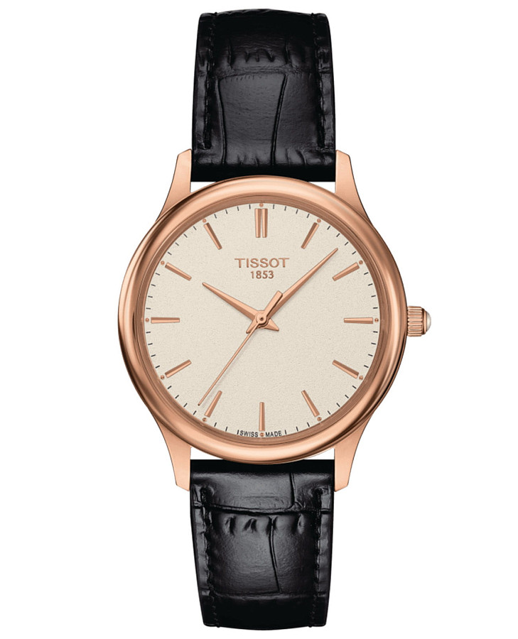 Часы Tissot Excellence Lady 18K Gold T926.210.76.261.01 — женские, бежевый