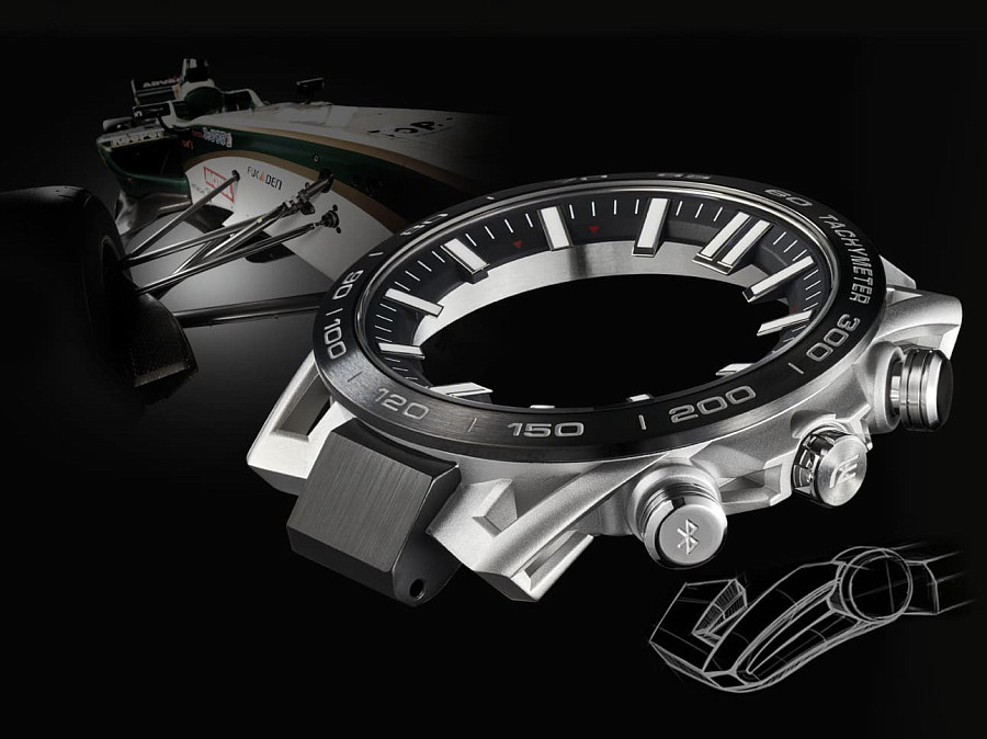 Часы Casio Edifice EQB-2000DB-1A — металл карбон, Япония