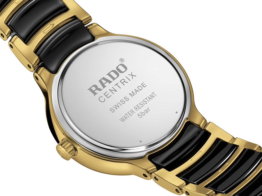 Часы Rado Centrix Diamonds R30025712 — черный, сталь металл