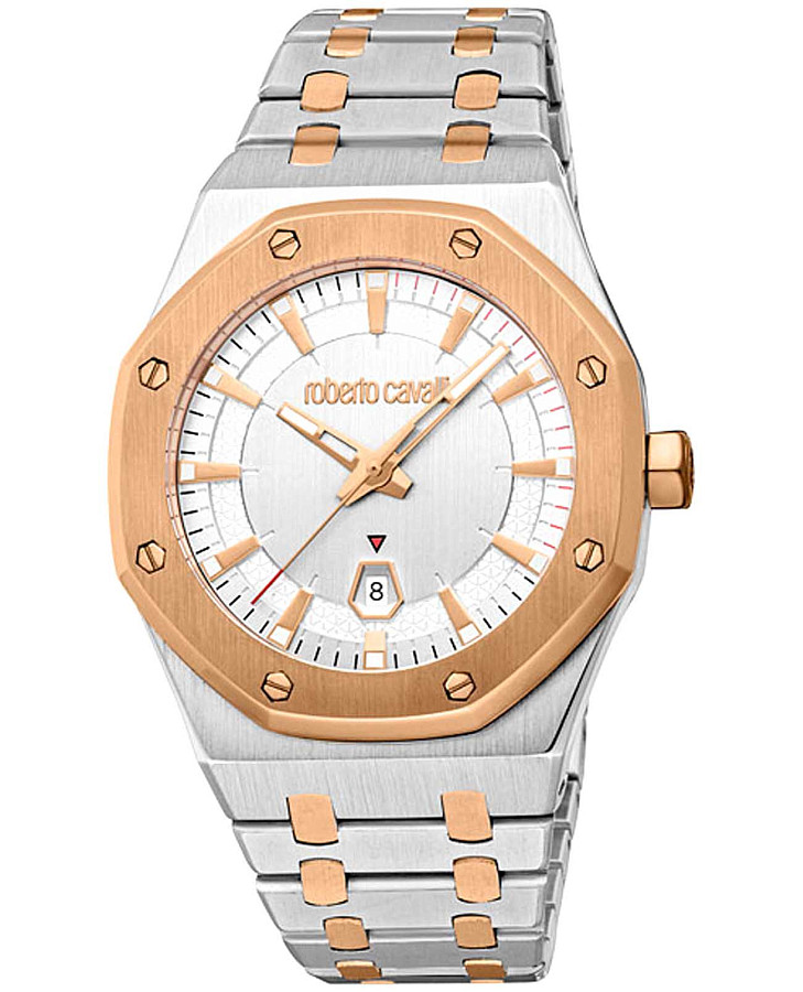 Часы Roberto Cavalli Uomo Ottagono RC5G102M0085 — мужские, серебристый