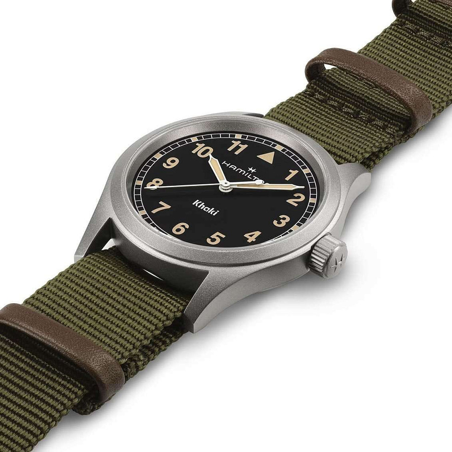 Часы Hamilton Khaki Field Quartz 38mm H69401930 — сталь, Швейцария