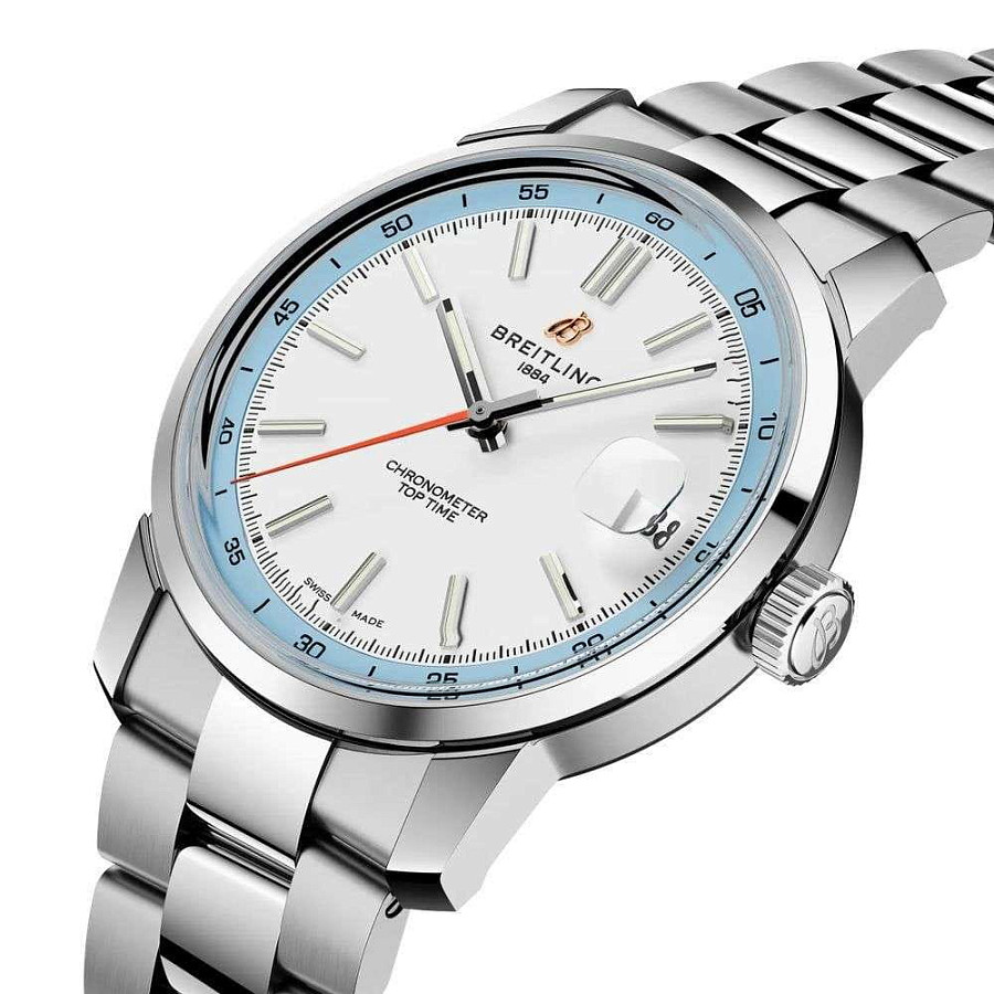 Часы Breitling Top Time B31 AB3113281A1A1 — механические, сталь металл