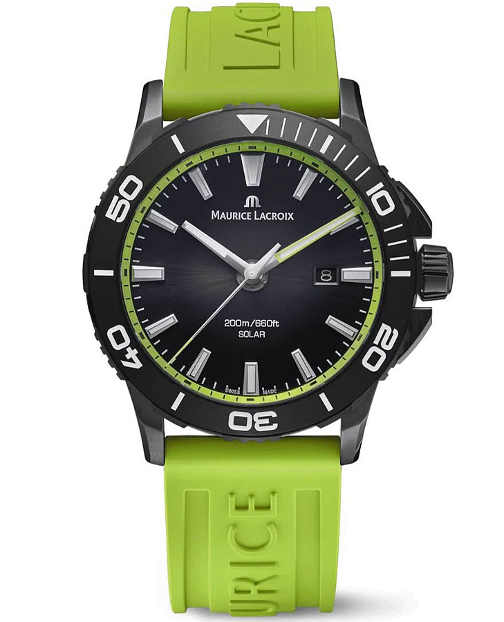 Часы Maurice Lacroix Pontos PT1008-DLB00-330-5 — мужские, синий