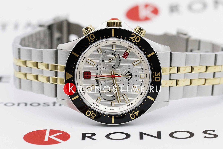 Часы Swiss Military Hanowa Flagship X Chrono SMWGI2100760 — кварцевые, сталь металл
