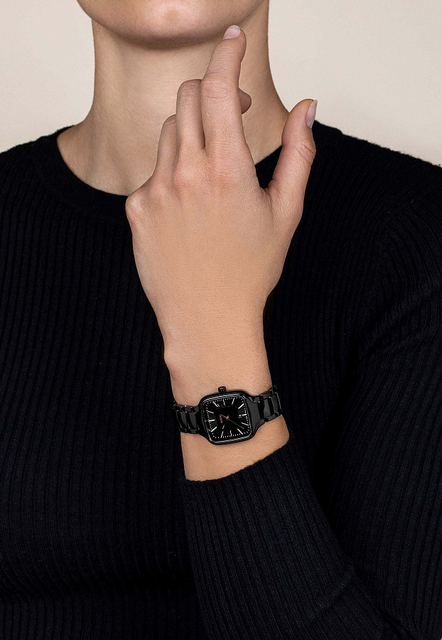 Часы Rado True Square R27080172 — женские, черный