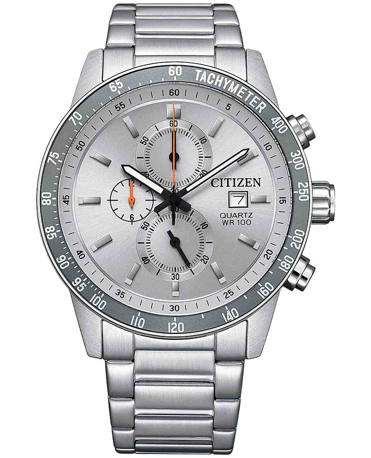 Часы Citizen Chronograph AN3688-58H — мужские, серебристый