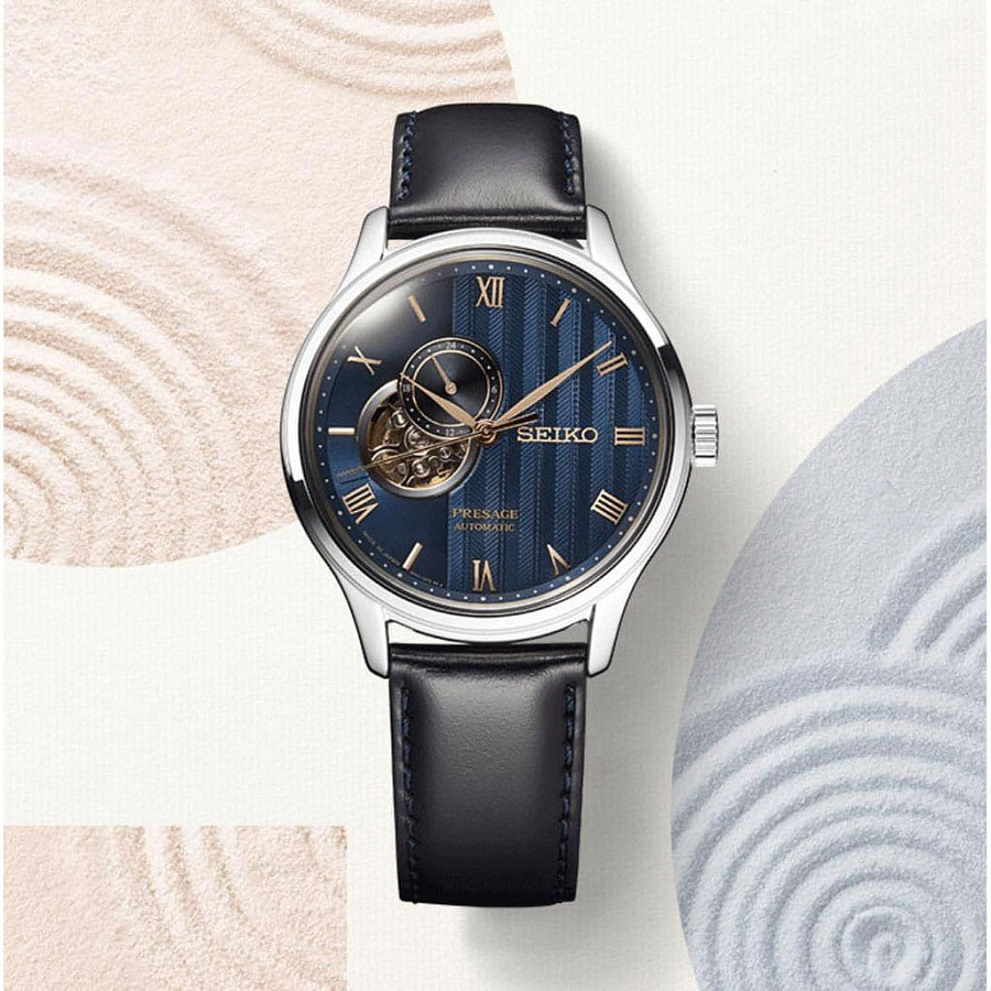 Часы Seiko Presage SSA421J1 — синий, металл сталь