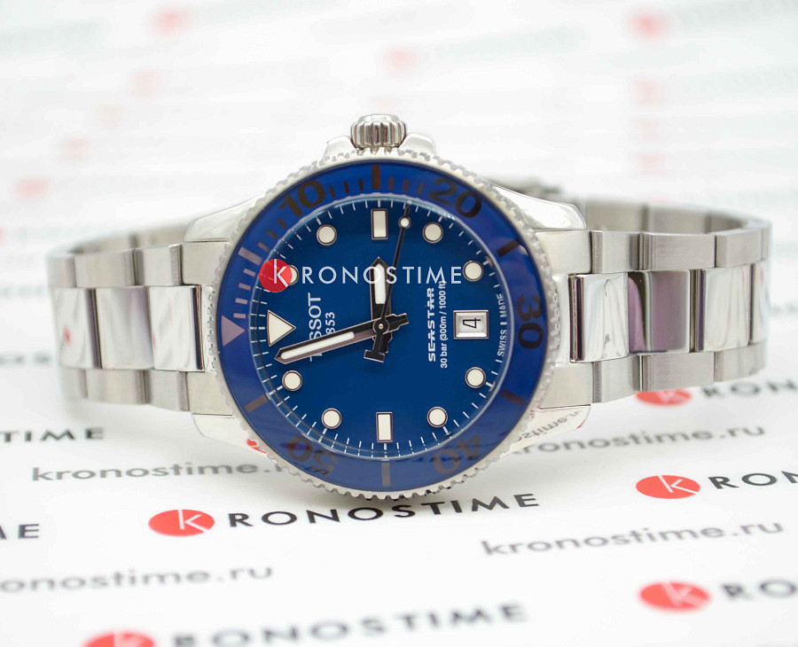 Часы Tissot Seastar 1000 T120.210.11.041.00 — женские, нержавеющая сталь