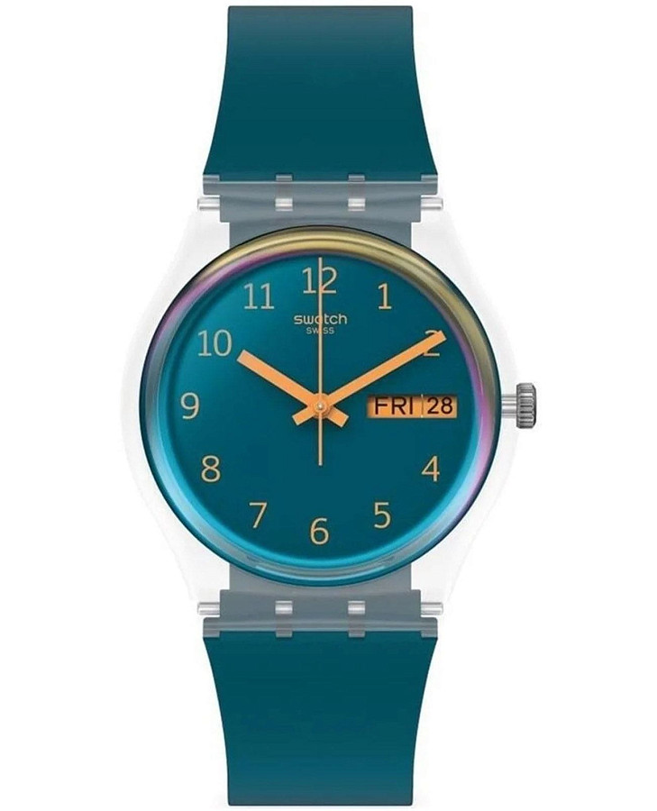 Часы Swatch Gent Biosourced Standard SO28K700 — женские, бирюзовый