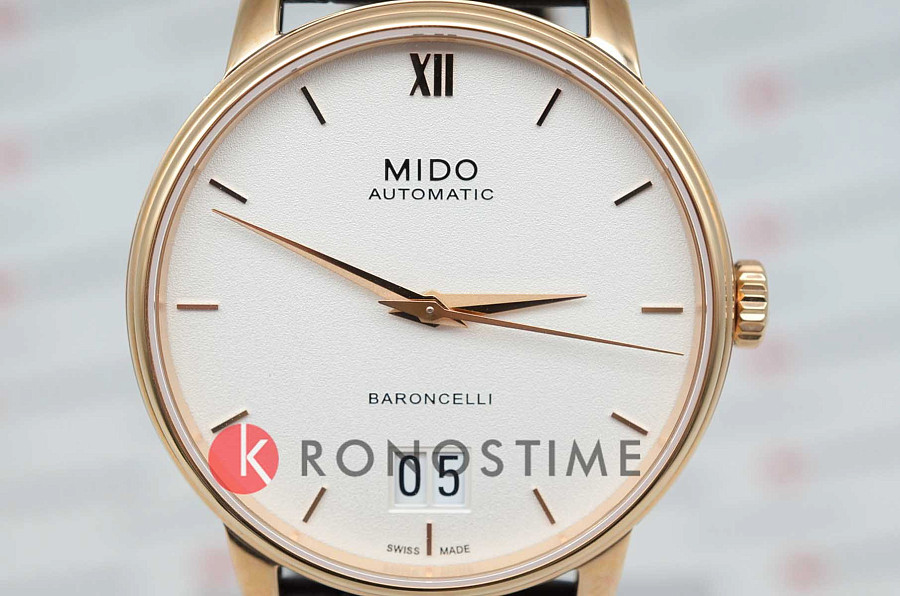Часы Mido Baroncelli Big Date M027.426.36.018.00 — металл сталь, Швейцария