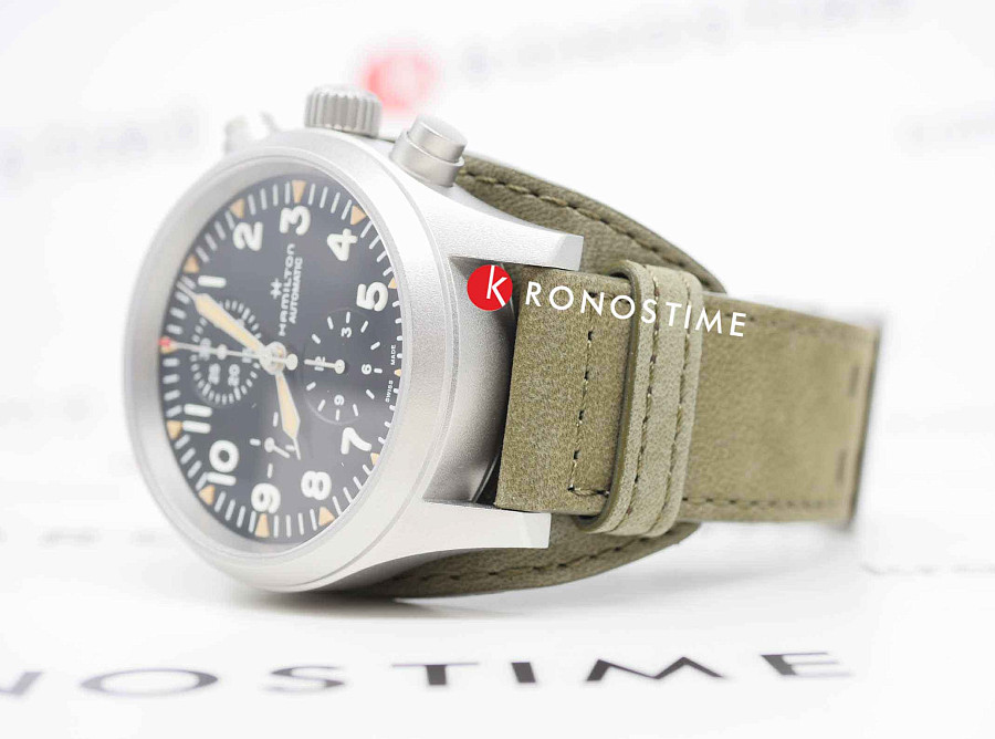 Часы Hamilton Khaki Field Automatic Chronograph H71706830 — сталь металл, Швейцария