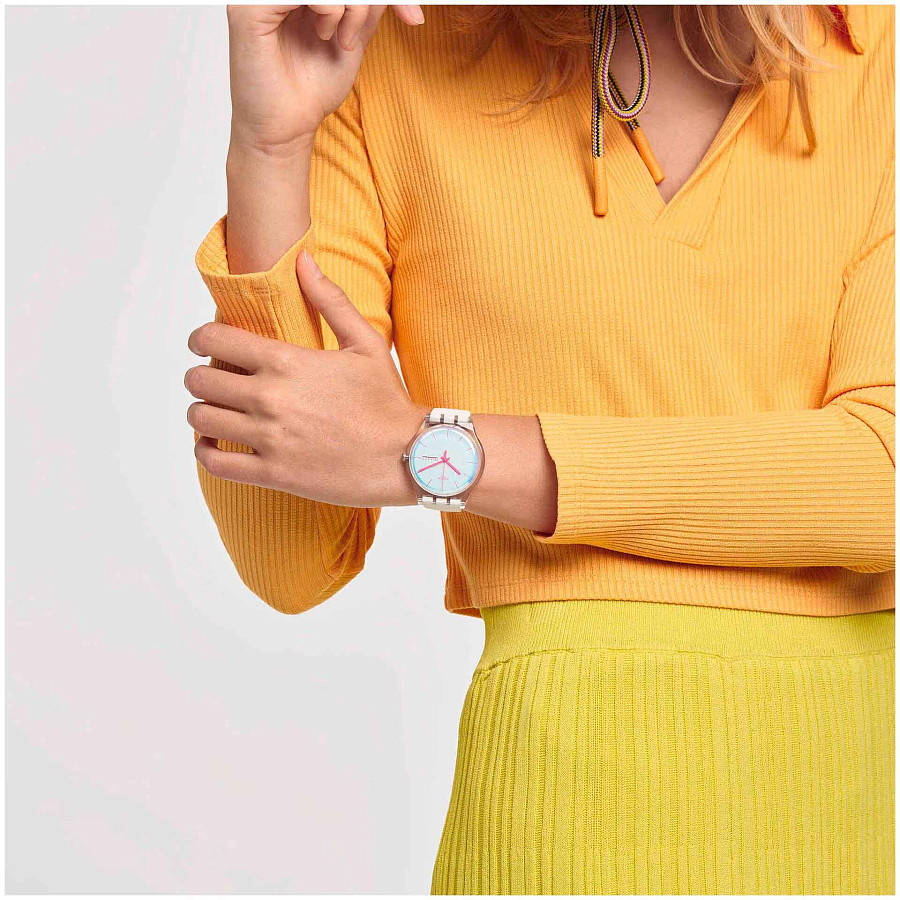 Часы Swatch New Gent Biosourced SO29K704 — силикон, женские