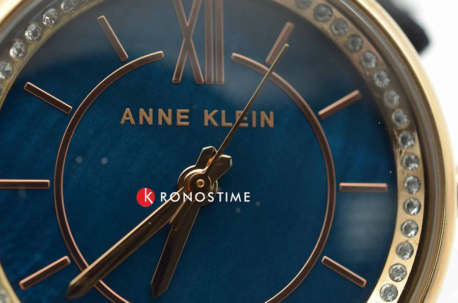 Часы Anne Klein Ceramics 3344NVRG — синий, сталь металл