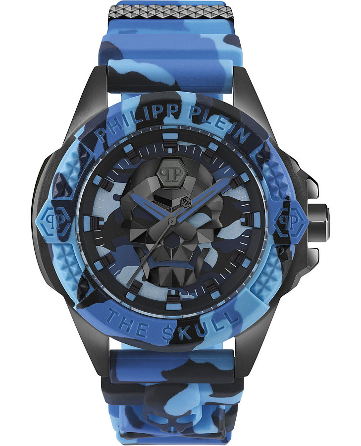 Часы Philipp Plein The Skull PWAAA1021 — мужские, синий