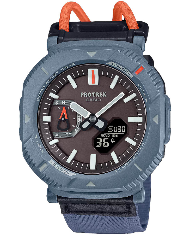 Часы Casio Pro Trek PRJ-B001B-2DR (PRJ-B001B-2) — мужские, черный