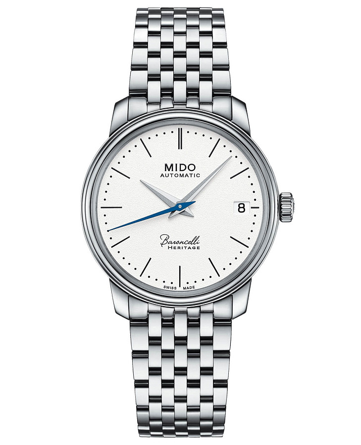 Часы Mido Baroncelli Heritage Lady M027.207.11.010.00 — женские, белый