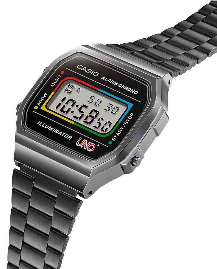 Часы Casio Vintage A168WEUC-1A — кварцевые, металл сталь