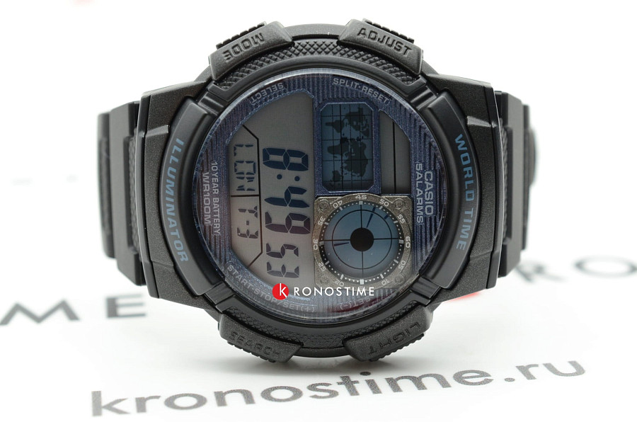 Часы Casio Collection AE-1000W-2A2 — пластик, Япония