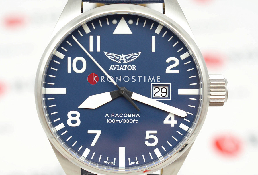 Часы Aviator Airacobra V.1.22.0.149.4 — металл сталь, Швейцария