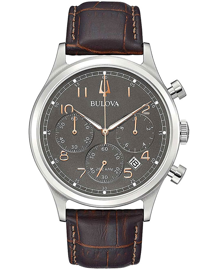 Часы Bulova Precisionist 96B356 — мужские, черный