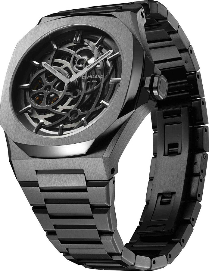 Часы D1 Milano Skeleton SKBJ11 — механические, сталь металл