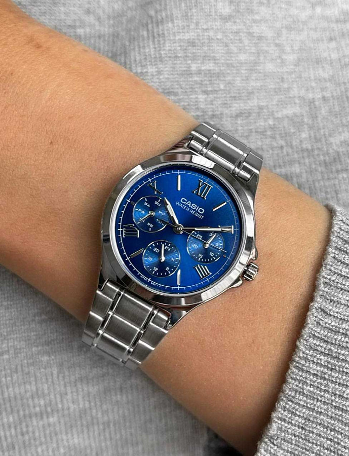 Часы Casio Collection LTP-V300D-2A2 — кварцевые, металл сталь