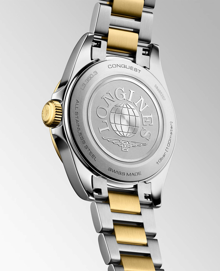Часы Longines Conquest 30 mm L3.350.3.12.7 — сталь металл, Швейцария